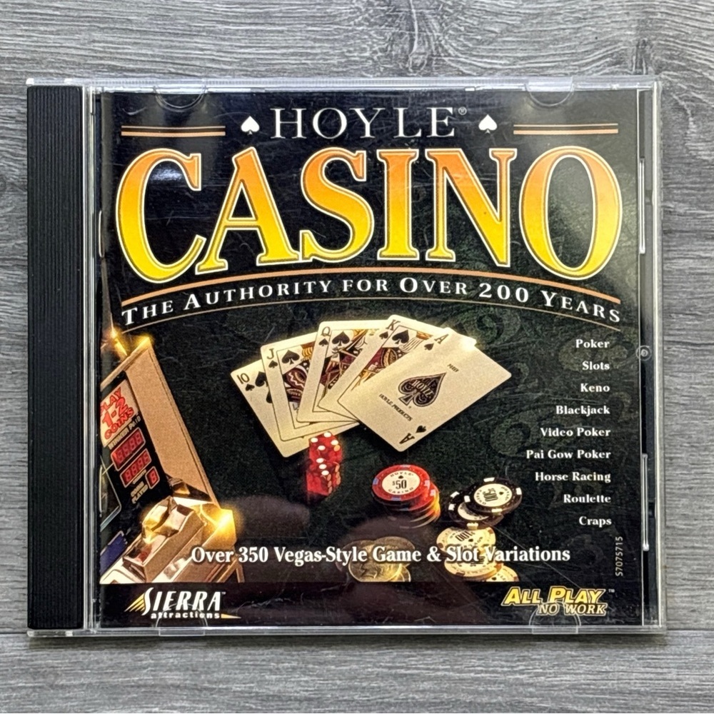 Hoyle Casino Las Vegas Style Sierra Attractions PC CD-ROM Computer Game
